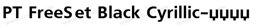 PT FreeSet Black Cyrillic字体转换
